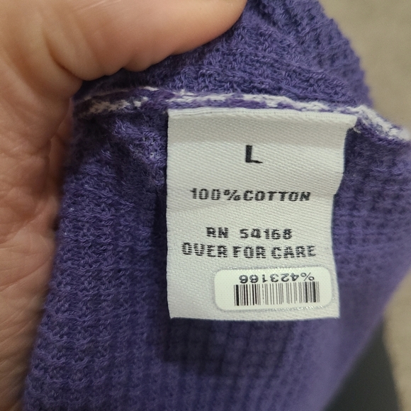 Elliott Lauren Acid Wash Long Sleeve Burnout Raglan Sleeve Top - Picture 3 of 3